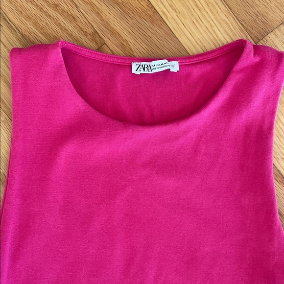 EUC Zara pink body con sleeveless dress - Picture 2 of 3